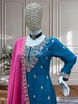 MODERN CHINON EMBROIDERY SEQUENCE CODING DESIGN WORK TOP PALAZZO WITH DUPATTA (6)
