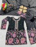 MODERN CHINON SILK EMBROIDERY SEQUENCE WORK KID’S TOP PALAZZO WITH DUPATTA WEDDING WEAR WHOLESALE PRICE ETHNIC GARMENT (3)