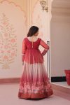 MODERN COSMOS FLOWER PRINT TOP LEHENGA FORMAL WEAR WHOLESALE PRICE ETHNIC GARMENT (2)