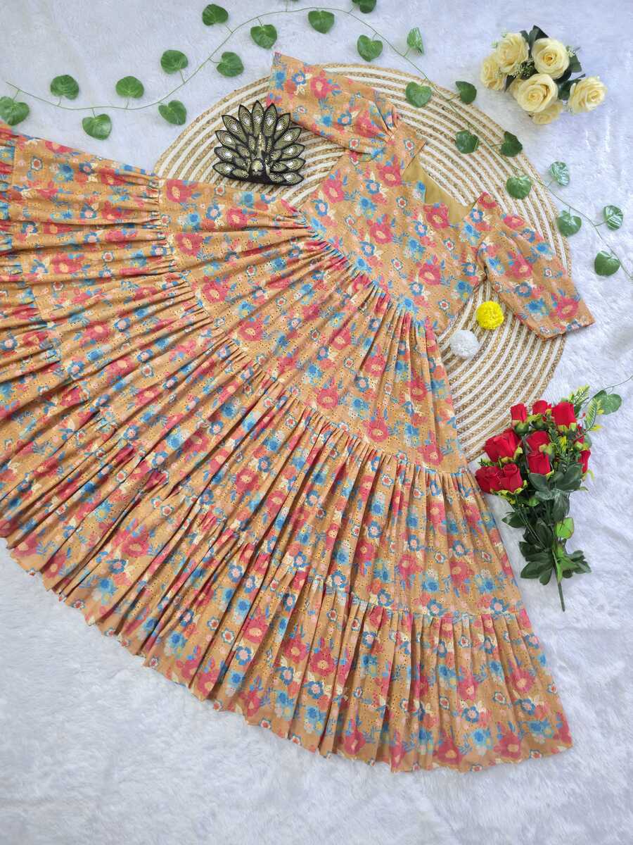 MODERN COTTON DIGITAL PRINTED ONE PIECE DRESS FORMAL WEAR WHOLESALE PRICE ETHNIC GARMENT (18)