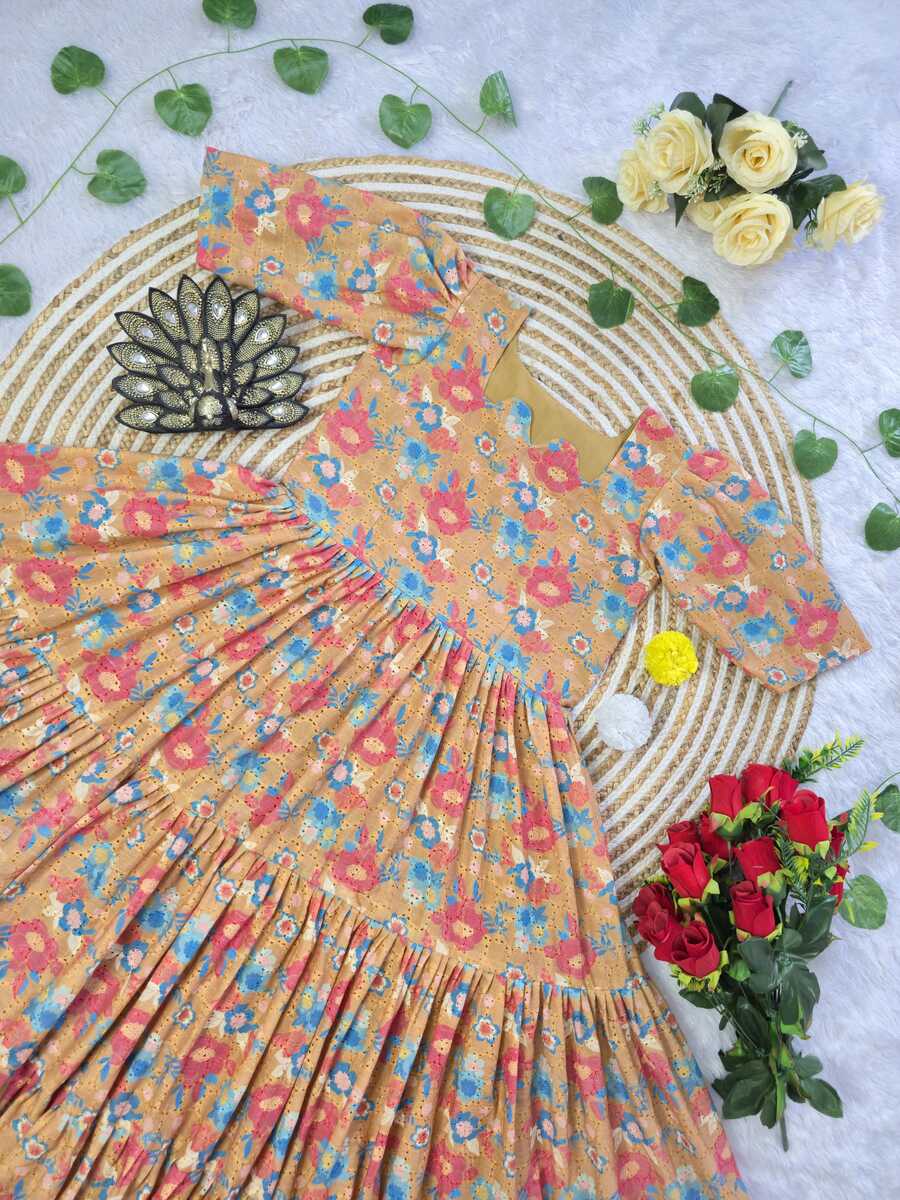 MODERN COTTON DIGITAL PRINTED ONE PIECE DRESS FORMAL WEAR WHOLESALE PRICE ETHNIC GARMENT (20)