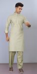MODERN COTTON LACE WORK KURTA PAYJAMA PISTA