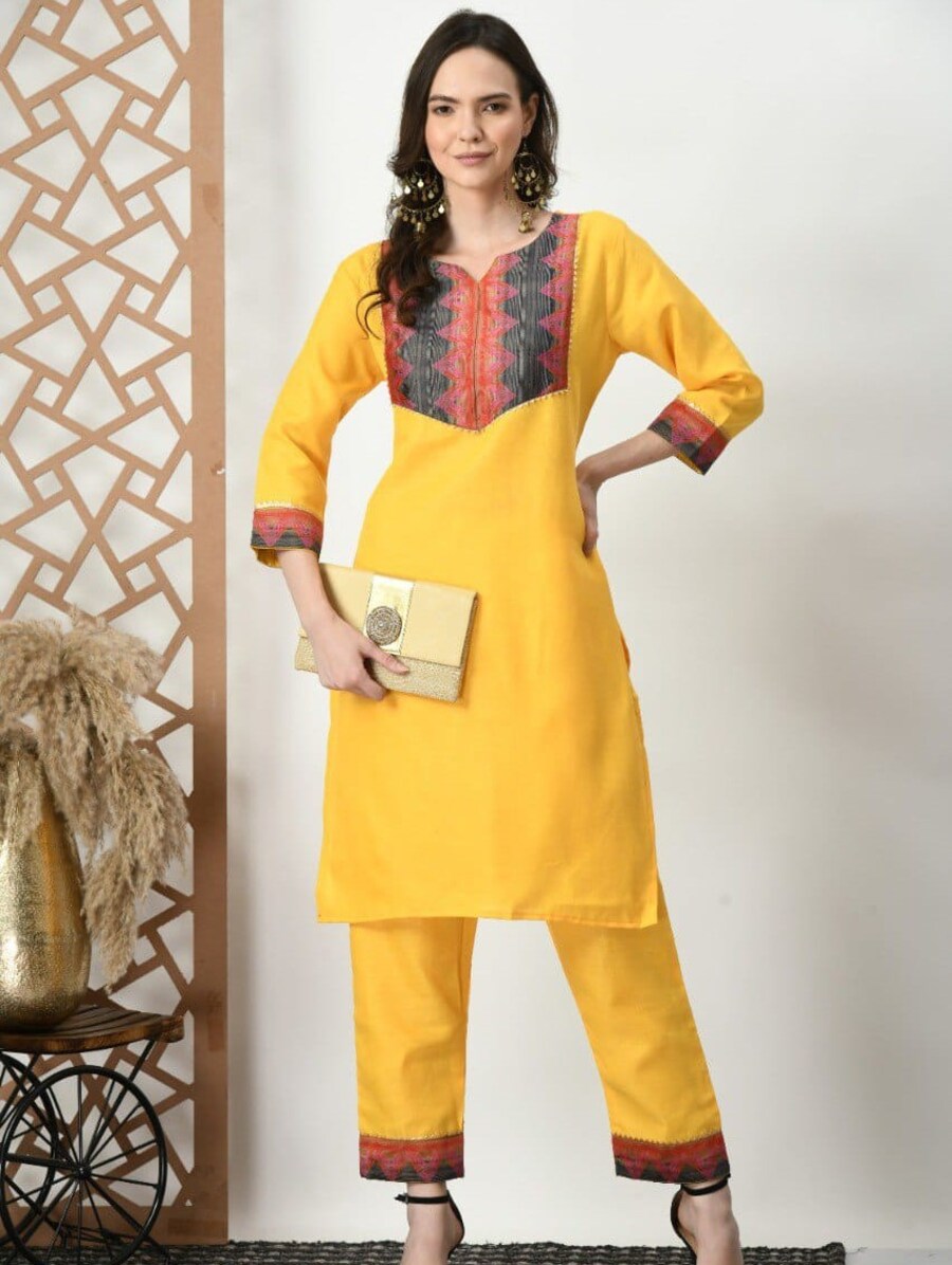 MODERN COTTON PLAIN WORK TOP BOTTOM SET OFFICE WEAR WHOLESALE PRICE ETHNIC GARMENT (2)