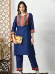 MODERN COTTON PLAIN WORK TOP BOTTOM SET OFFICE WEAR WHOLESALE PRICE ETHNIC GARMENT (6)