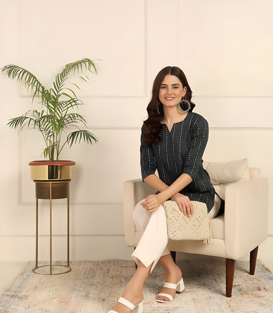 MODERN COTTON PRINTED WORK TOP CASUAL WEAR WHOLESALE PRICE ETHNIC GARMENT (21)