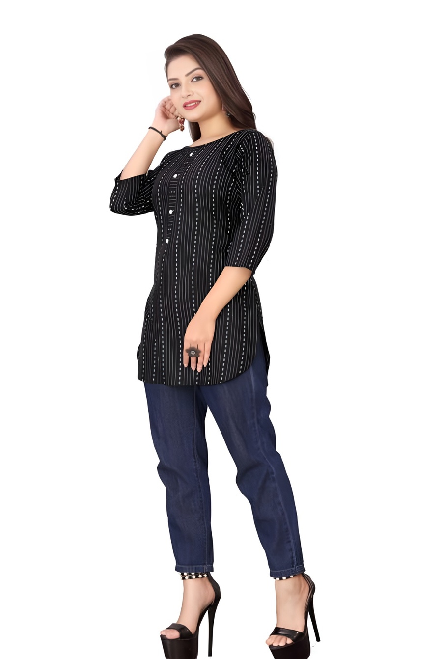 MODERN COTTON PRINTED WORK TOP CASUAL WEAR WHOLESALE PRICE ETHNIC GARMENT (22)