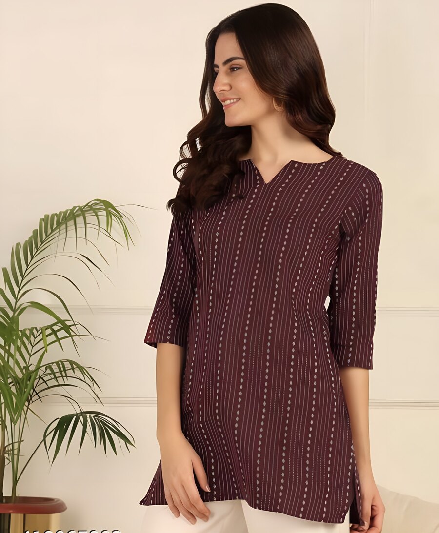 MODERN COTTON PRINTED WORK TOP CASUAL WEAR WHOLESALE PRICE ETHNIC GARMENT (7)