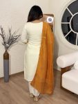 MODERN COTTON SILK EMBROIDERY WORK TOP BOTTOM WITH DUPATTA CASUAL WEAR WHOLESALE PRICE ETHNIC GARMENT (12)