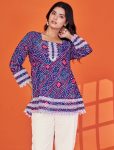MODERN DELTA SILK PRINTED WORK TOP FORMAL WEAR WHOLESALE PRICE ETHNIC GARMENT (3)