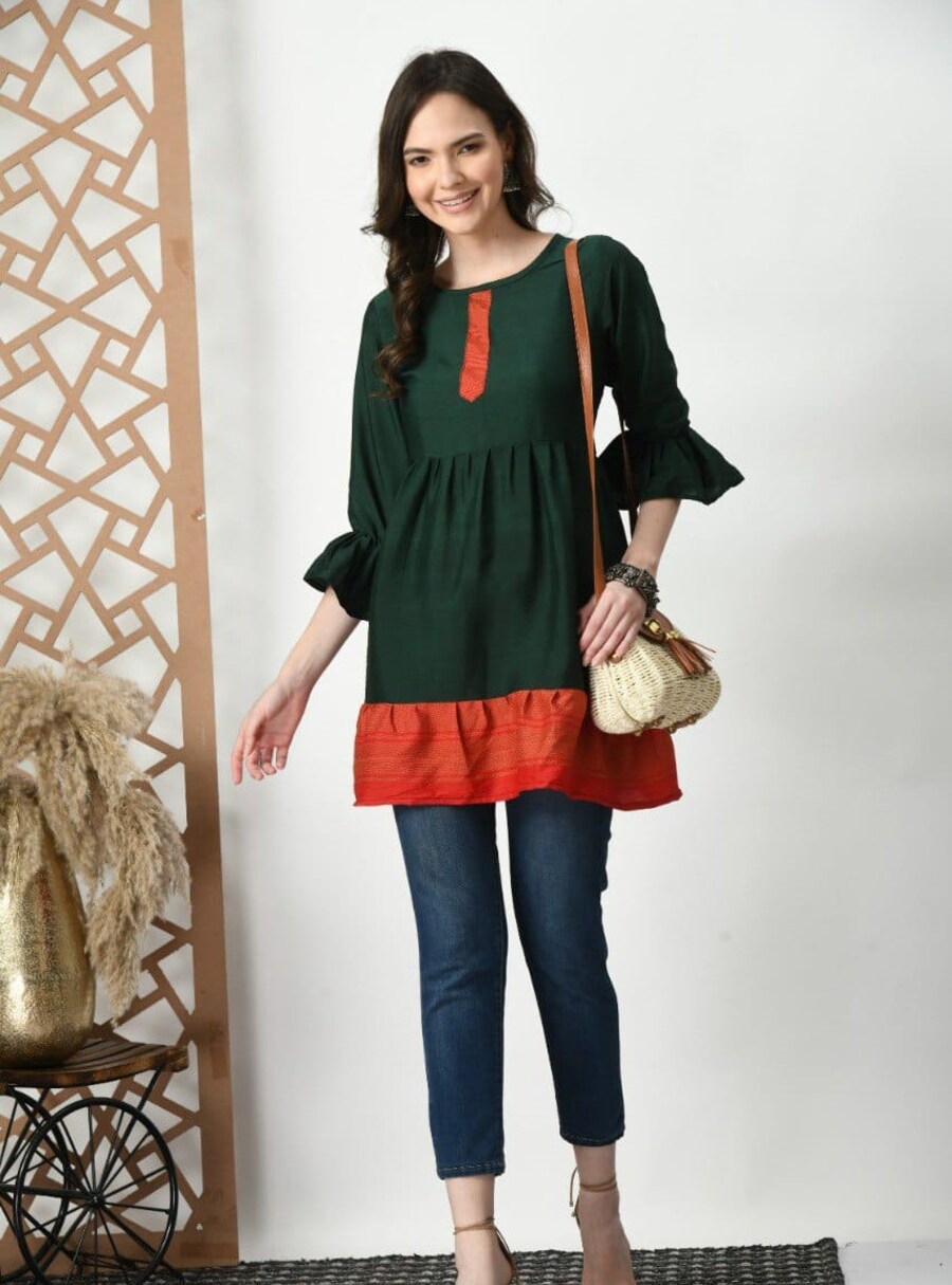 MODERN DELTA SILK SOLID PLAIN TOP DAILY WEAR WHOLESALE PRICE ETHNIC GARMENT (18)