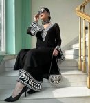 MODERN GEORGETTE CHAIN WORK TOP BOTTOM SET OFFICE WEAR WHOLESALE PRICE ETHNIC GARMENT (7)