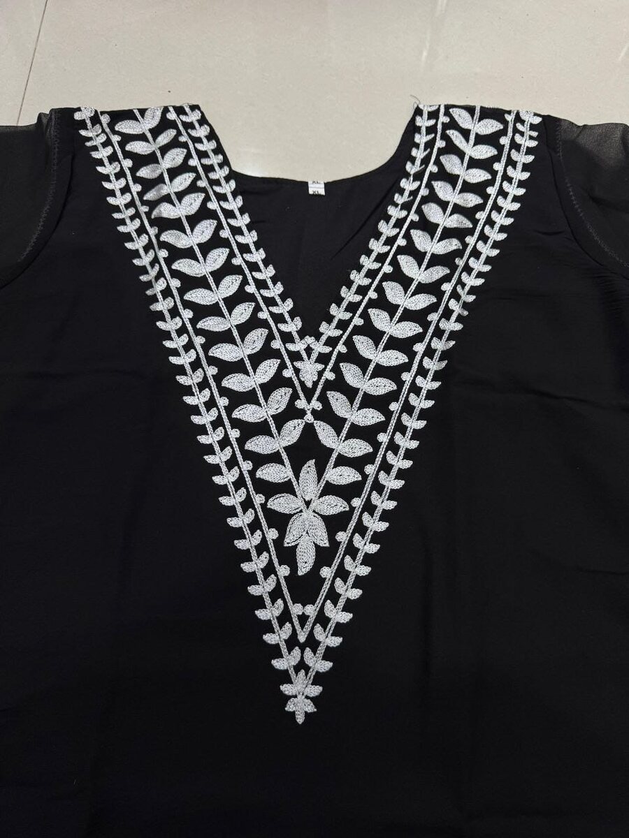 MODERN GEORGETTE CHAIN WORK TOP BOTTOM SET OFFICE WEAR WHOLESALE PRICE ETHNIC GARMENT (5)