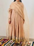 MODERN GEORGETTE FANCY BORDER GOWN BOTTOM WITH DUPATTA FESTIVE WEAR WHOLESALE PRICE ETHNIC GARMENT (2)