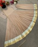 MODERN GEORGETTE FANCY BORDER GOWN BOTTOM WITH DUPATTA FESTIVE WEAR WHOLESALE PRICE ETHNIC GARMENT (2)