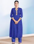 MODERN GEORGETTE PRINTED WORK TOP BOTTOM BLUE