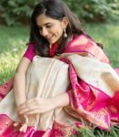 MODERN LICHI SILK JACQUARD WORK SAREE WITH UNSTITCHED BLOUSE BRIDAL WEAR WHOLESAlE PRICE ETHNIC GARMENT (12)