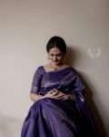 MODERN LICHI SILK JACQUARD WORK SAREE WITH UNSTITCHED BLOUSE FESTIVAL WEAR WHOLESALE PRICE ETHNIC GARMENT (3)