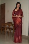 MODERN LICHI SILK JACQUARD WORK SAREE WITH UNSTITCHED BLOUSE BROWN