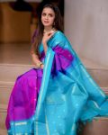 MODERN LICHI SILK JACQUARD WORK SAREE WITH UNSTITCHED BLOUSE PARTY WEAR WHOLESALE PRICE ETHNIC GARMENT (5)