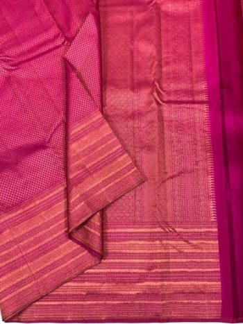 MODERN LICHI SILK JACQUARD WORK SAREE WITH UNSTITCHED BLOUSE PINK