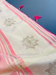 MODERN LILEN COTTON EMBRODERY WORK SAREE WITH UNSTITCHED BLOUSE FESTIVAL WEAR WHOLESALE PRICE ETHNIC GARMENT (29)