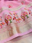 MODERN LILEN COTTON EMBRODERY WORK SAREE WITH UNSTITCHED BLOUSE FESTIVAL WEAR WHOLESALE PRICE ETHNIC GARMENT (32)