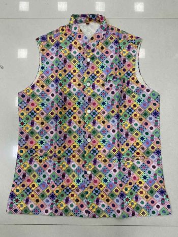 MODERN RAYON DIGITAL PRINT WORK ONLY JACKET MULTI
