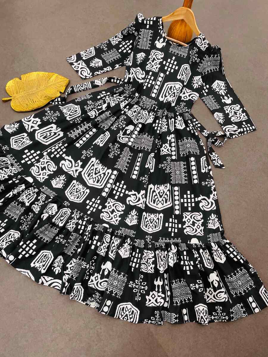 MODERN RAYON DIGITAL PRINTED ONE PEICE DRESS FORMAL WEAR WHOLESALE PRICE ETHNIC GARMENT (1)