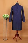 MODERN RAYON THREAD SEQUENCE WORK KURTA PAYJAMA BLUE