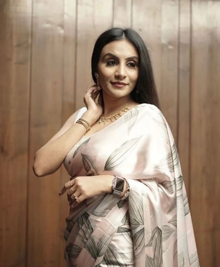 MODERN SATIN DIGITAL PRINT SAREE WITH UNSTITCHED BLOUSE PARTY WEAR WHOLESALE PRICE ETHNIC GARMENT (6)