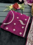 MODERN SOFT BLOOMING FENDY CHIFFON EMBRODERY SEQUANCE ZARI WORK SAREE WITH UNSTITCHED BLOUSE PARTY WEAR WHOLESALE PRICE ETHNIC GARMENT (13)