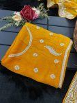 MODERN SOFT BLOOMING FENDY CHIFFON EMBRODERY SEQUANCE ZARI WORK SAREE WITH UNSTITCHED BLOUSE PARTY WEAR WHOLESALE PRICE ETHNIC GARMENT (23)