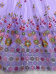 MODERN SOFT NET SEQUENCE WORK LEHANGA CHOLI WITH DUPATTA RECEPTION WEAR WHOLESALE PRICE ETHNIC GARMENT (12)