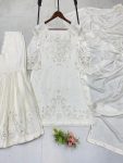 MOST PICKED CHINON SEQUENCE EMBROIDERY WORK TOP SHARARA WITH DUPATTA PARTY WEAR WHOLESALE PRICE ETHNIC GARMENT (2)