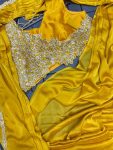 MOST PICKED HEAVY RANGOLI EMBROIDERY CODING WORK READY TO WEAR SAREE WITH STITCHED BLOUSE PARTY WEAR WHOLESALE PRICE ETHNIC GARMENT (7)
