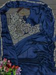 MOST PICKED HEAVY RANGOLI EMBROIDERY CODING WORK READY TO WEAR SAREE WITH STITCHED BLOUSE PARTY WEAR WHOLESALE PRICE ETHNIC GARMENT (2)