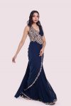 MOST PICKED HEAVY RANGOLI EMBROIDERY CODING WORK READY TO WEAR SAREE WITH STITCHED BLOUSE PARTY WEAR WHOLESALE PRICE ETHNIC GARMENT (2)