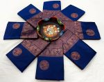 MOST PICKED LICHI SILK JACQUARD WORK SAREE WITH UNSTITCHED BLOUSE FESTIVE WEAR WHOLESALE PRICE ETHNIC GARMENT (6)