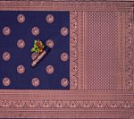MOST PICKED LICHI SILK JACQUARD WORK SAREE WITH UNSTITCHED BLOUSE FESTIVE WEAR WHOLESALE PRICE ETHNIC GARMENT (6)