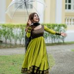 MOST PICKED VICHITRA SILK JACQUARD WORK ANARKALI TOP WITH DUPATTA CASUAL WEAR WHOLESALE PRICE ETHNIC GARMENT (14)