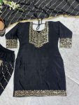 NEW ARRIVAL CHINON EMBROIDERY SEQUENCE WORK TOP DHOTI WITH DUPATTA FESTIVE WEAR WHOLESALE PRICE ETHNIC GARMENT (4)