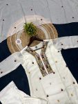 NEW ARRIVAL CHINON EMBROIDERY WORK TOP BOTTOM WITH DUPATTA OFFICE WEAR WHOLESALE PRICE ETHNIC GARMENT (14)
