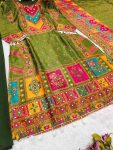 NEW ARRIVAL CHINON SILK DIGITAL PRINTED WITH REAL MIRROR WORK TOP BOTTOM WITH DUPATTA FESTIVE WEAR WHOLESALE PRICE ETHNIC GARMENT (2)