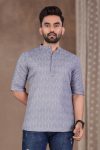 NEW ARRIVAL COTTON FOIL PRINT WITH BEAUTIFUL PATTERN WORK MEN'S SHIRT GREY