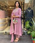 NEW ARRIVAL COTTON SILK EMBROIDERY AND CODING WORK TOP BOTTOM WITH DUPATTA FESTIVE WEAR WHOLESALE PRICE ETHNIC GARMENT (1)