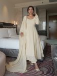 NEW ARRIVAL GEORGETTE SEQUENCE CODING EMBROIDERY WORK ANARKALI BOTTON WITH DUPATTA FESTIVE WEAR WHOLESALE PRICE ETHNIC GARMENT (3)