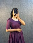 NEW ARRIVAL HAKOBA COTTON 6 PATTI TREDING DESIGN 3 MIDI LAYER ONE PIECE DAILY WEAR WHOLESALE PRICE ETHNIC GARMENT (3)