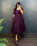 NEW ARRIVAL HAKOBA COTTON 6 PATTI TREDING DESIGN 3 MIDI LAYER ONE PIECE DAILY WEAR WHOLESALE PRICE ETHNIC GARMENT (3)