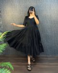 NEW ARRIVAL HAKOBA COTTON 6 PATTI TREDING DESIGN 3 MIDI LAYER ONE PIECE DAILY WEAR WHOLESALE PRICE ETHNIC GARMENT (8)