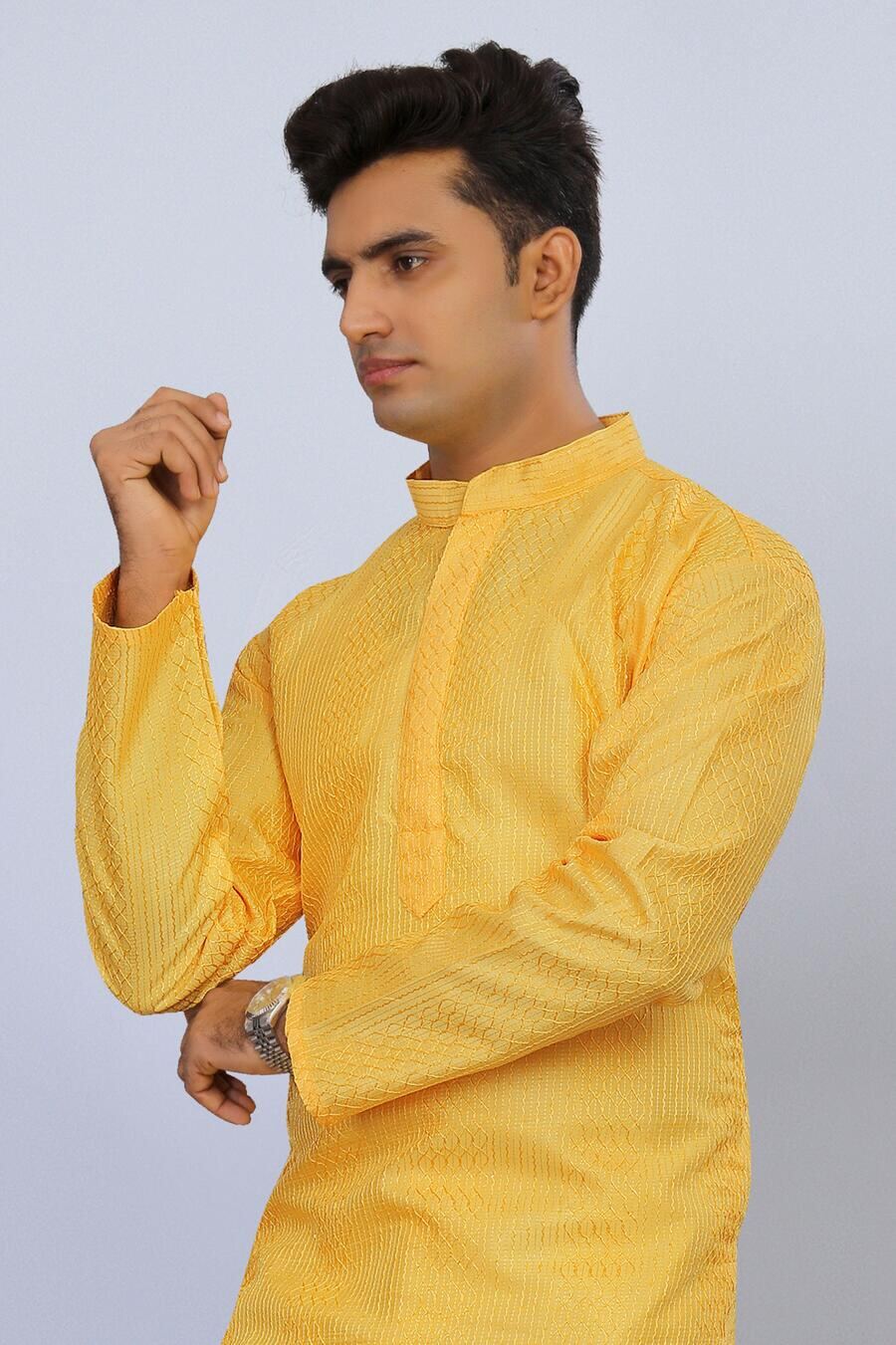 NEW ARRIVAL IMPORTED THREAD SEQUENCE WORK MEN'S KURTA PAYAJAMA FESTIVE WEAR WHOLESALE PRICE ETHNIC GARMENT (5)